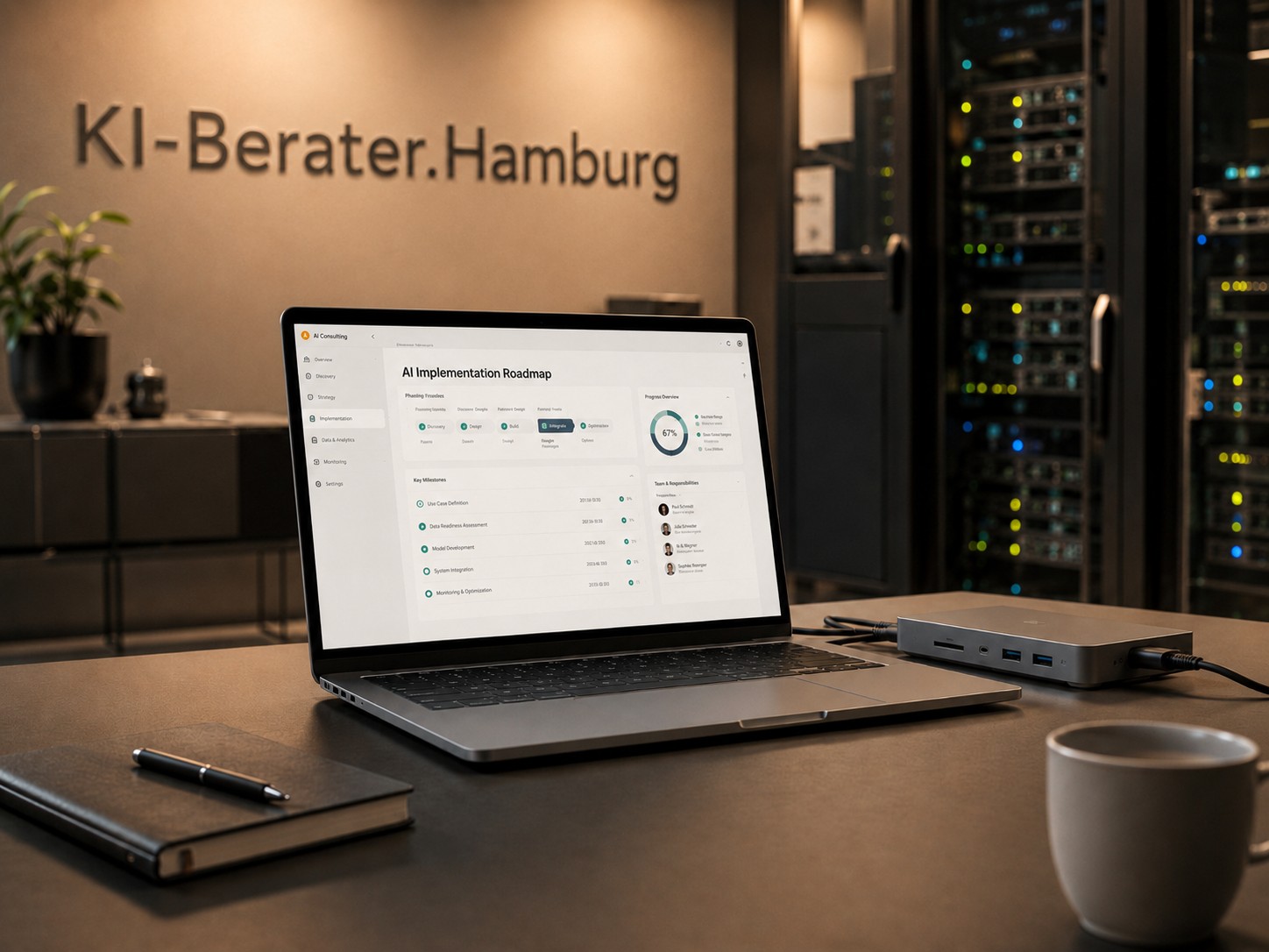 Technische Einbindung von KI-Systemen in die bestehende IT-Infrastruktur.
