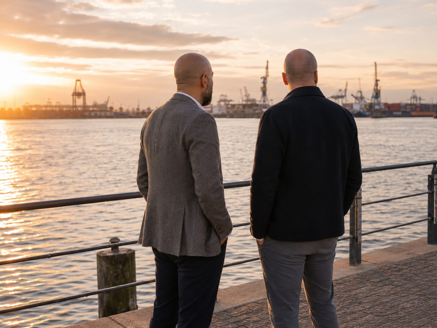 Das Team hinter der KI-Beratung am Hamburger Hafen.